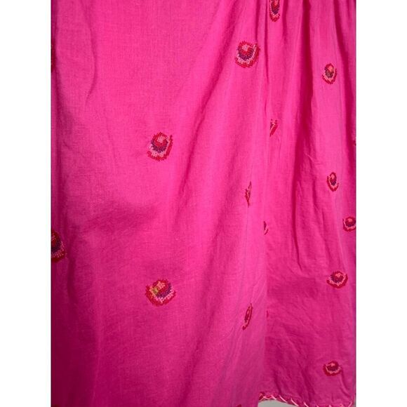 Nimo with Love Juniper Berry Blouse Pink Roses Embroidery Sz. L - Picture 5 of 11